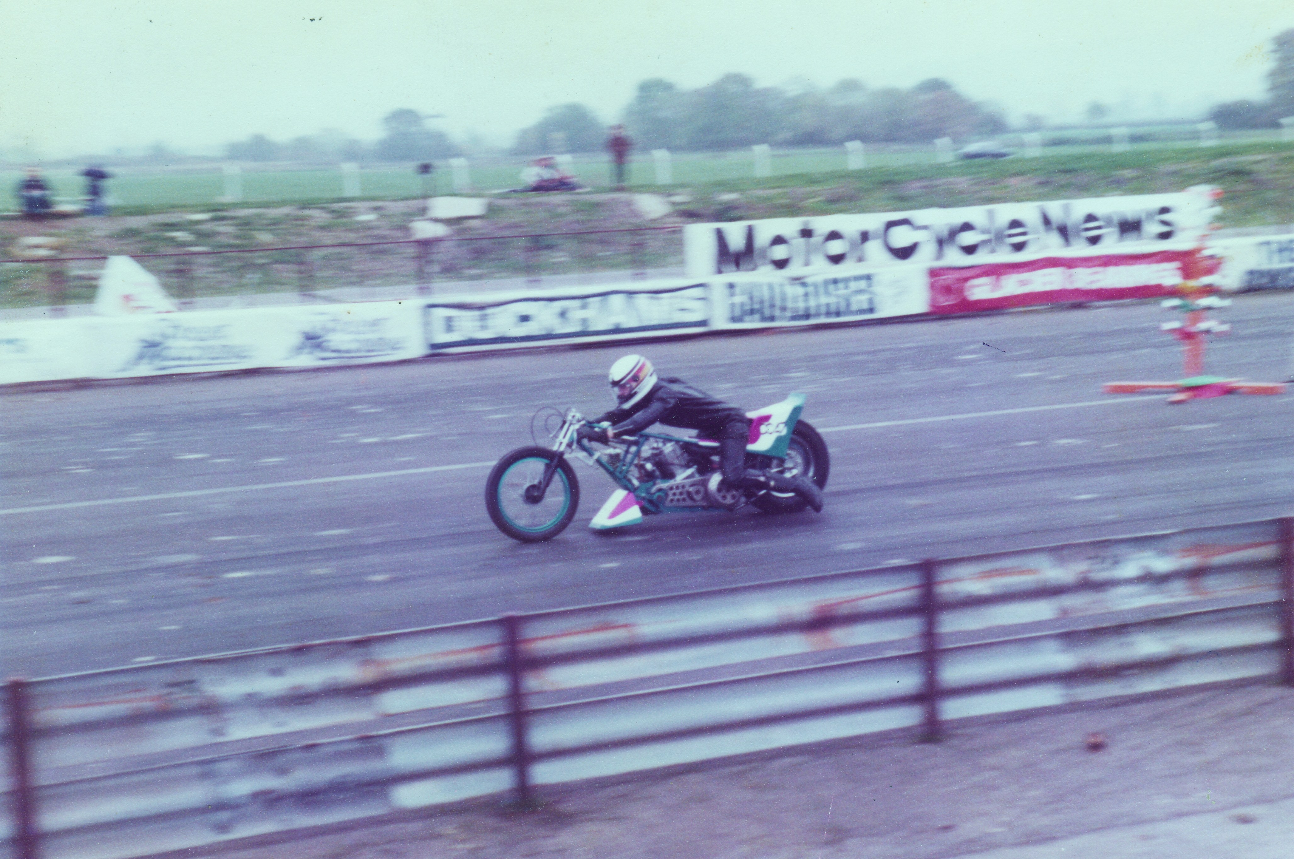 Mornin' all,<br />       Traction at Long Marston definitely improved when the sheep handed over track prep to humans. I've shown this to current racers In Oz and they can't believe it!